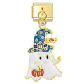 Pendentif Fantôme Blanc au Chapeau Bleu | Lymette