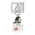 Pendentif Fantôme Blanc au Chapeau Noir | Lymette