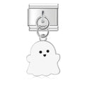 Pendentif Fantôme Blanc aux Yeux Noirs | Lymette