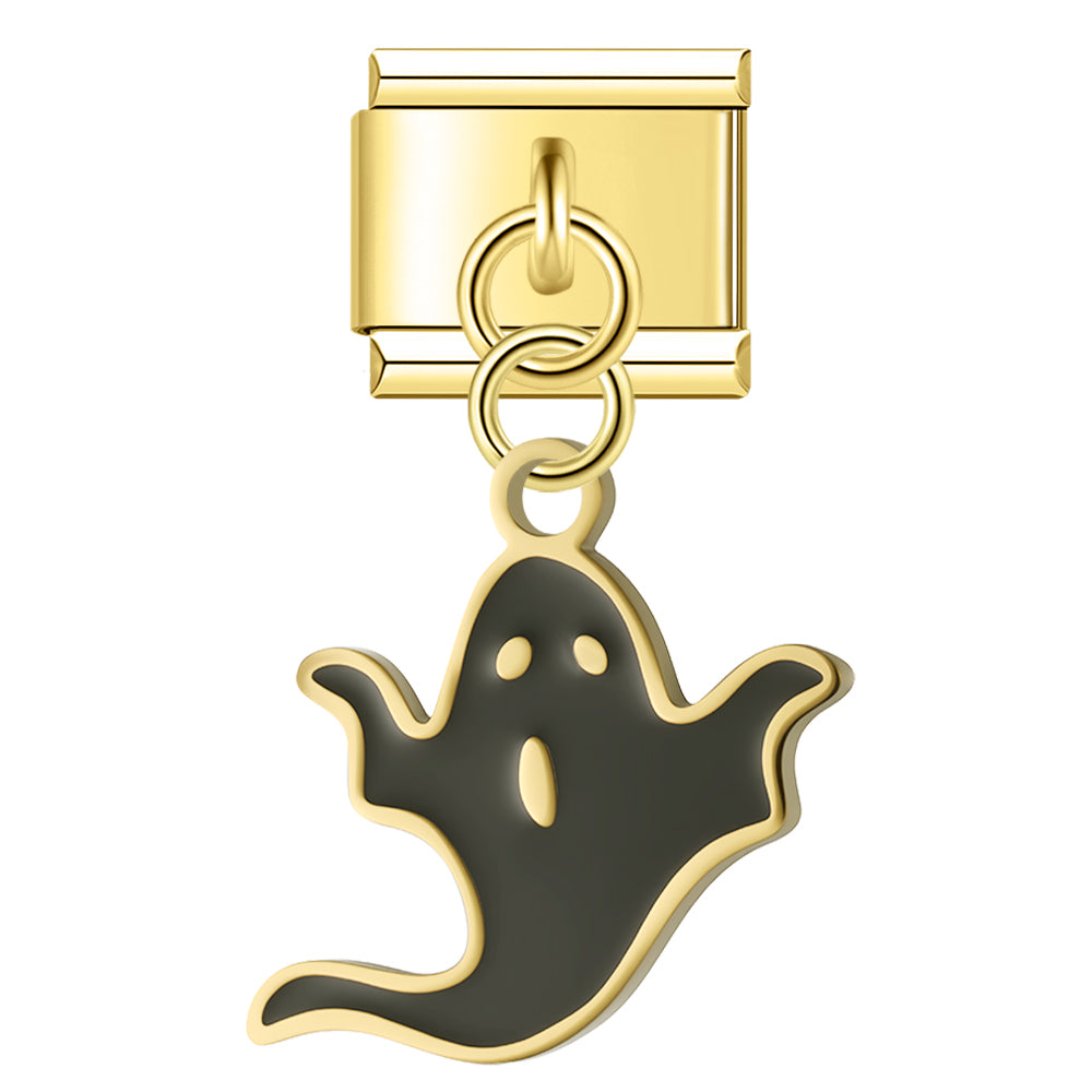 Pendentif Fantôme Noir aux Bras Levés | Lymette