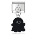 Pendentif Fantôme Noir aux Yeux Blancs | Lymette