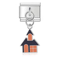 Pendentif Maison Hantée Noire et Orange | Lymette