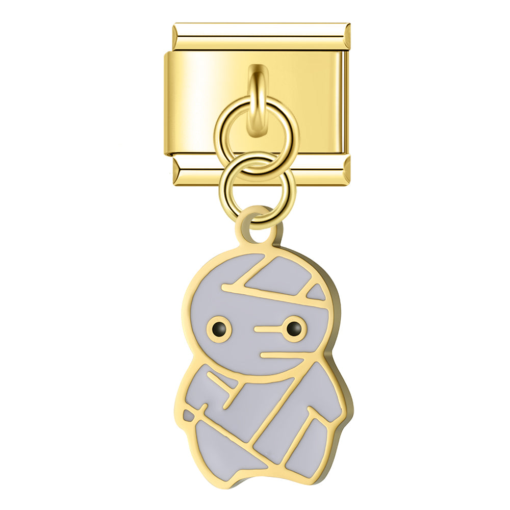 Pendentif Momie Grise à Bandages | Lymette