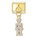 Pendentif Squelette Blanc Debout | Lymette
