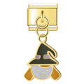 Pendentif Visage de Sorcière au Chapeau Noir | Lymette