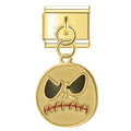 Pendentif Visage Rond à Bouche Cousue | Lymette